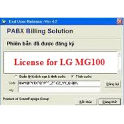 Phần mềm tính cước tổng đài LG MG100