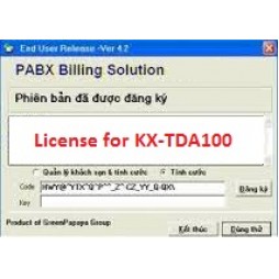 Phần mềm tính cước tổng đài KX-TDA100