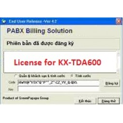 Phần mềm tính cước tổng đài KX-TDA600